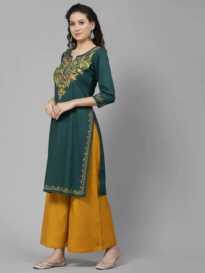Bushra Green Kurti
