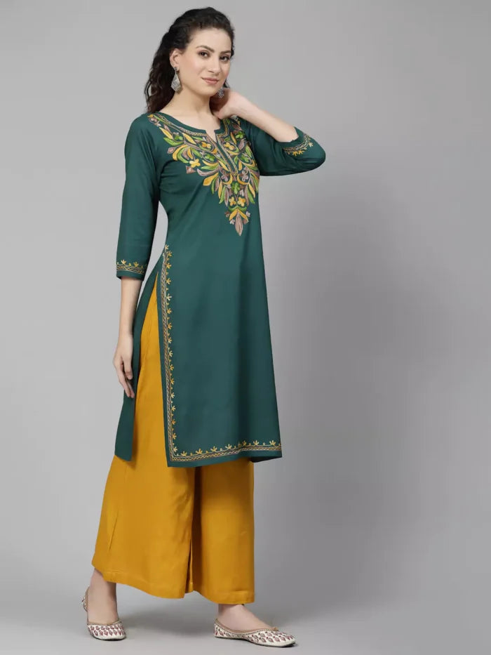 Bushra Green Kurti