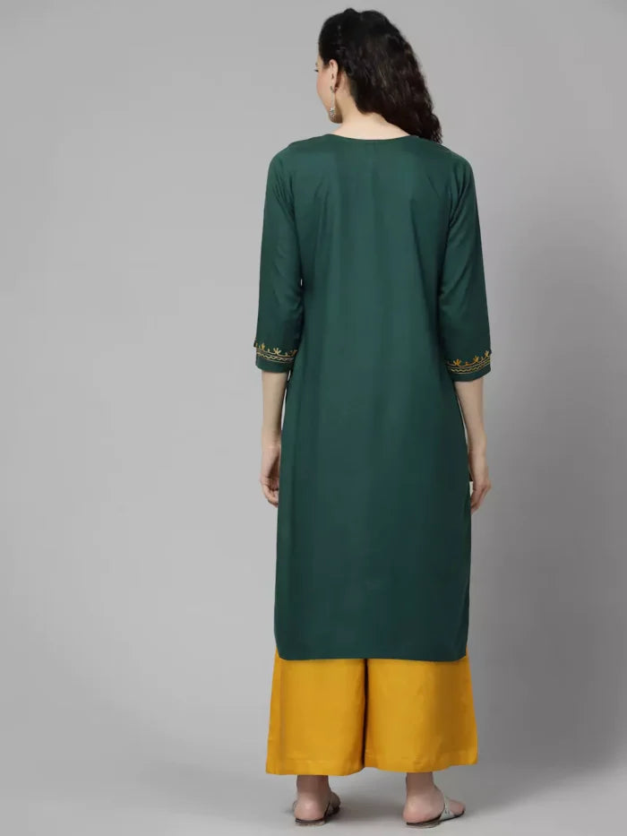 Bushra Green Kurti