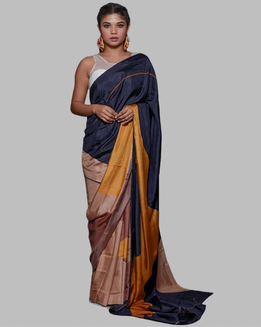 Colourblock Silk Saree
