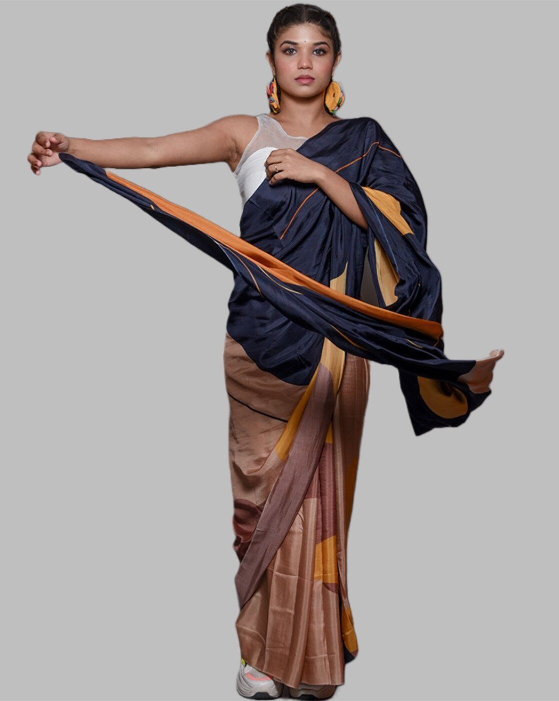 Colourblock Silk Saree
